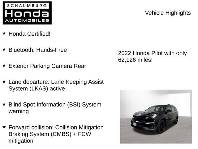 2022 Honda Pilot Special Edition