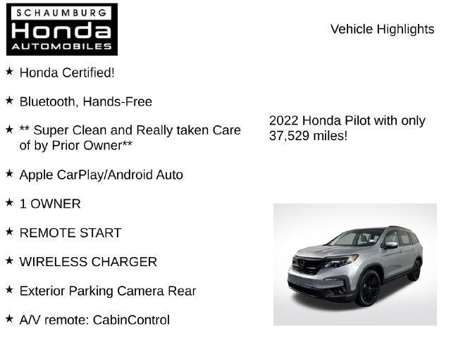 2022 Honda Pilot Special Edition