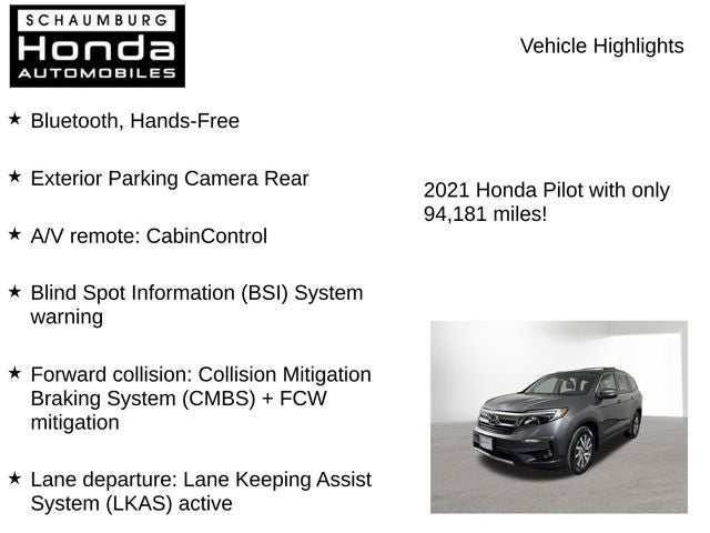 2021 Honda Pilot EX-L