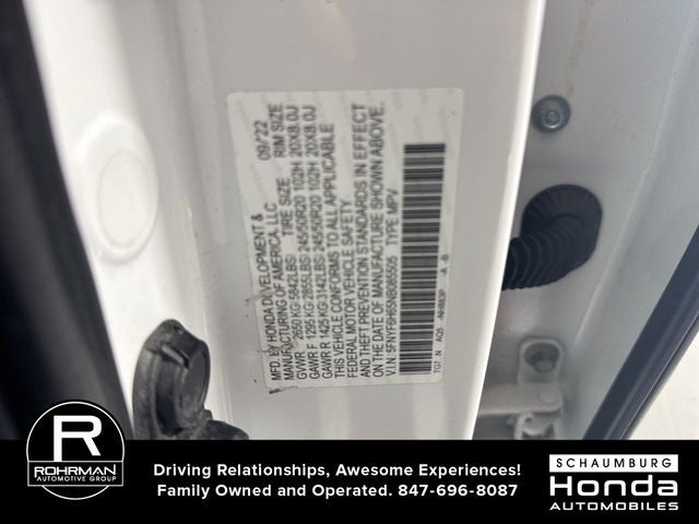2022 Honda Pilot Touring 7 Passenger