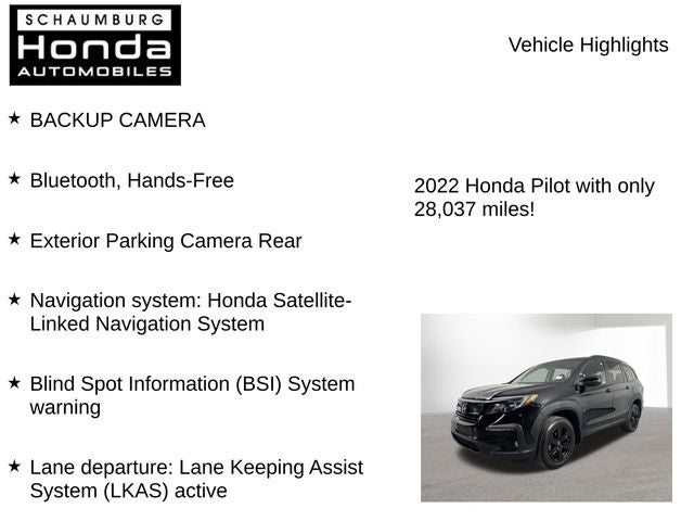 2022 Honda Pilot TrailSport