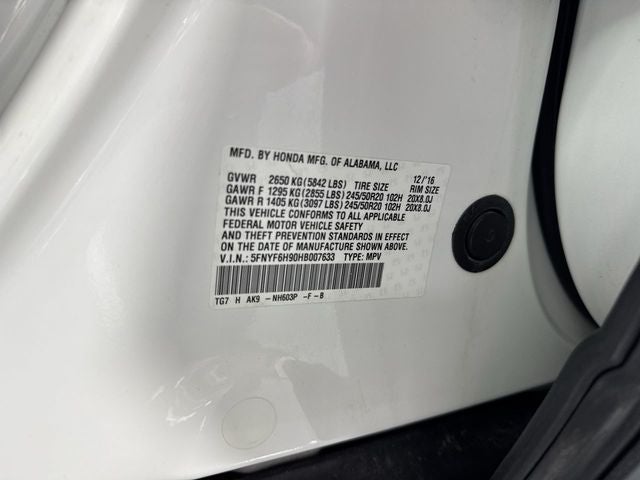 2017 Honda Pilot Touring