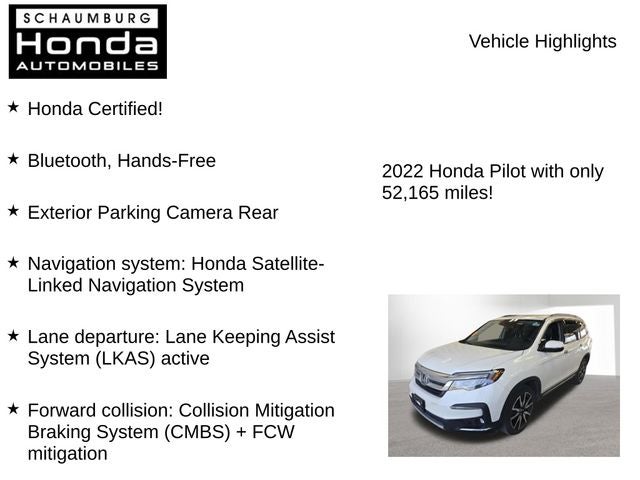 2022 Honda Pilot Touring 8 Passenger