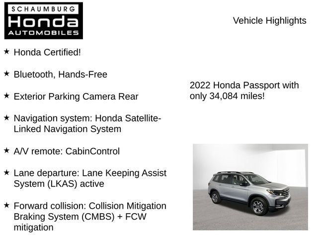 2022 Honda Passport TrailSport
