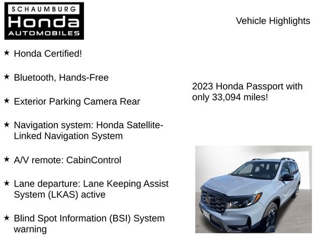 2023 Honda Passport TrailSport