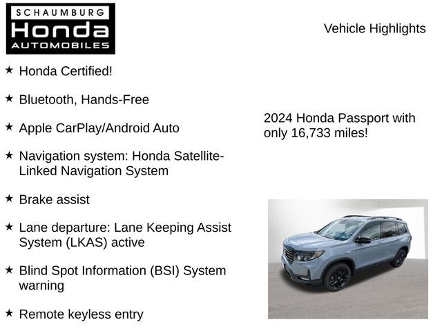 2024 Honda Passport Black Edition