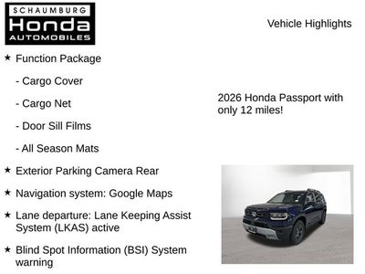 2026 Honda Passport RTL