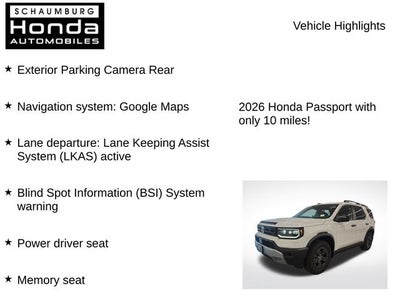 2026 Honda Passport RTL