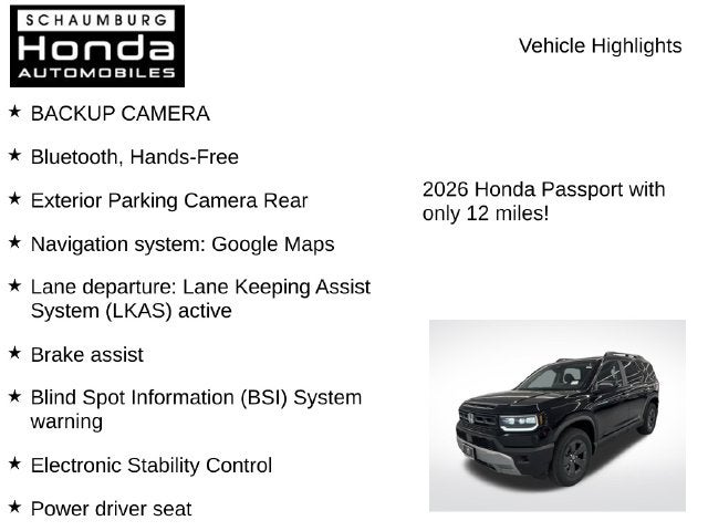 2026 Honda Passport RTL