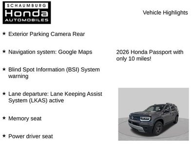 2026 Honda Passport RTL Towing