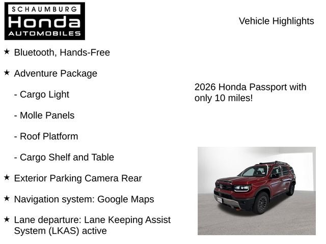 2026 Honda Passport TrailSport