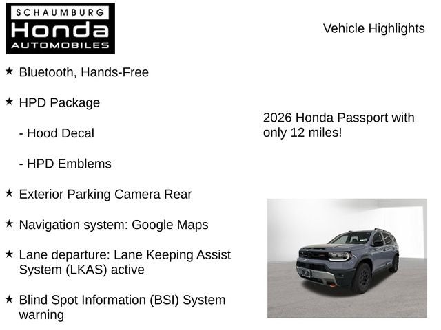 2026 Honda Passport TrailSport Blackout