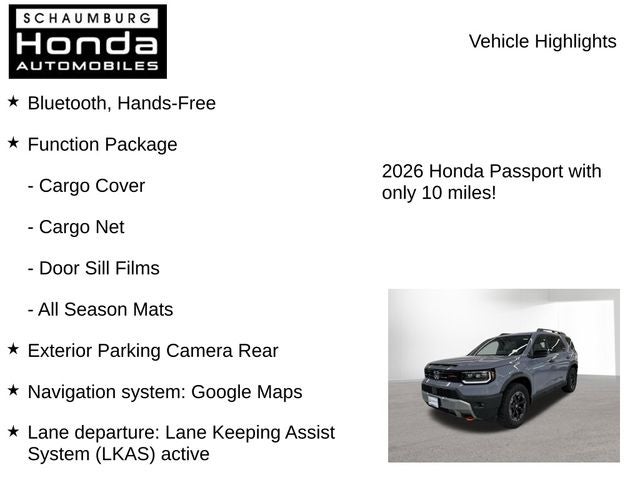 2026 Honda Passport TrailSport Elite