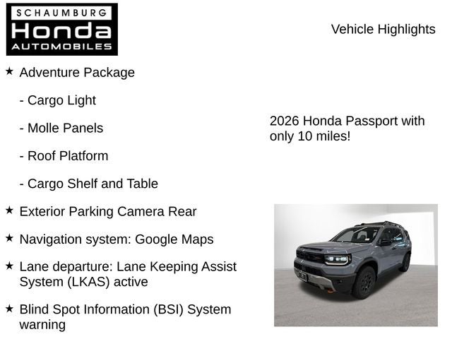 2026 Honda Passport TrailSport Elite Blackout