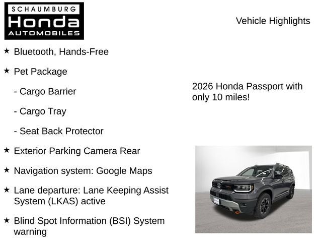 2026 Honda Passport TrailSport Elite