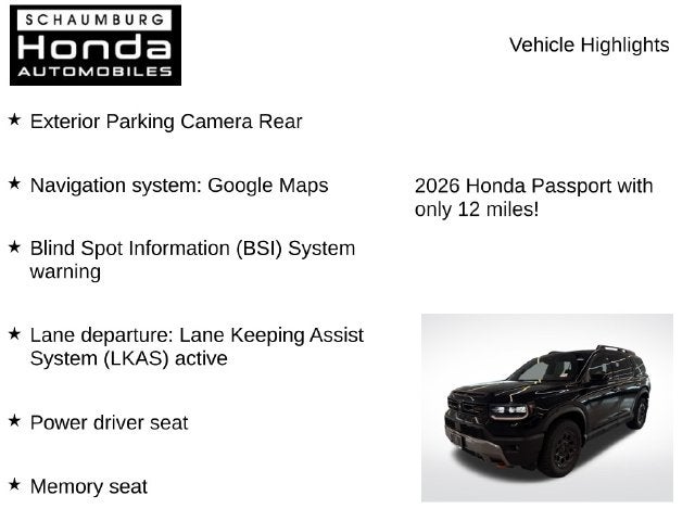 2026 Honda Passport TrailSport Elite Blackout