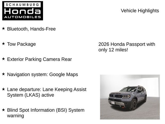 2026 Honda Passport TrailSport Elite