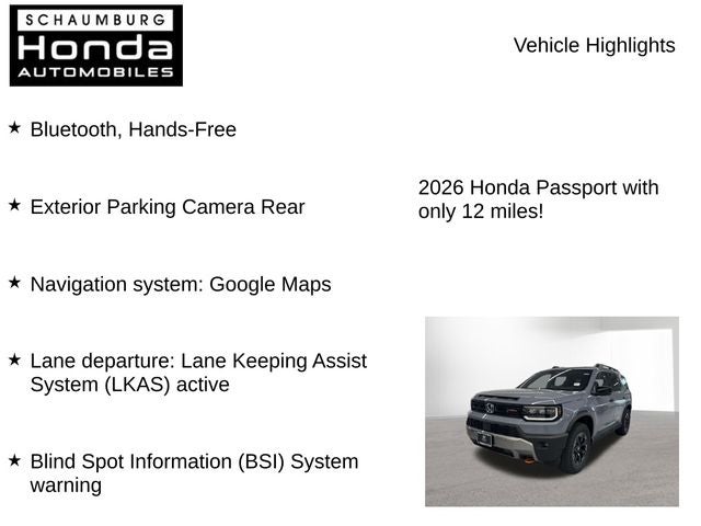 2026 Honda Passport TrailSport Elite