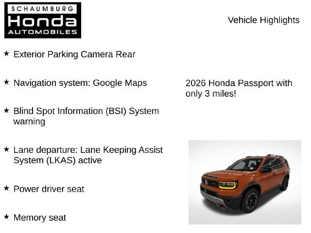 2026 Honda Passport TrailSport Elite