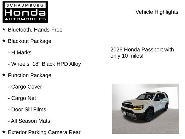 2026 Honda Passport TrailSport Elite Blackout