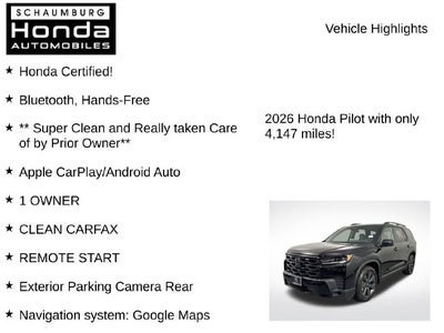 2026 Honda Pilot Sport
