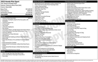 2023 Honda Pilot Sport