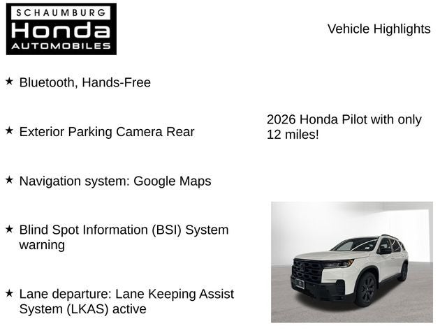 2026 Honda Pilot Sport