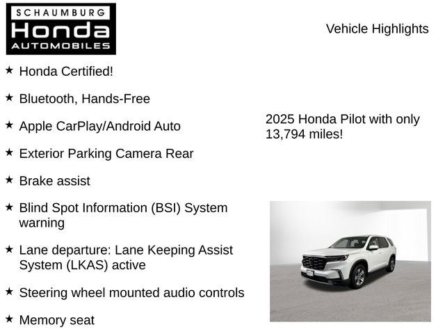 2025 Honda Pilot EX-L