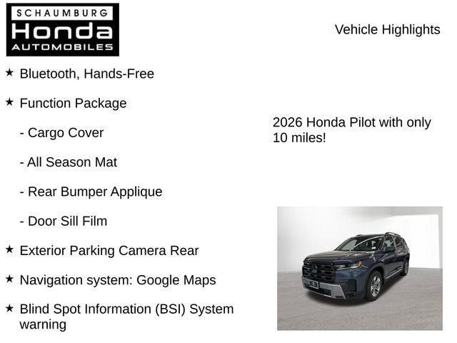 2026 Honda Pilot EX-L