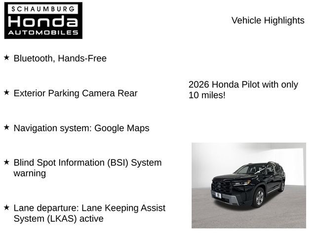 2026 Honda Pilot EX-L