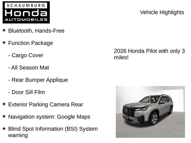 2026 Honda Pilot EX-L