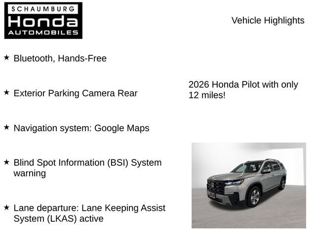 2026 Honda Pilot EX-L