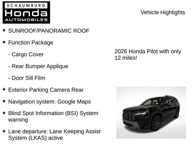 2026 Honda Pilot TrailSport