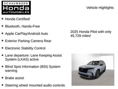 2025 Honda Pilot TrailSport