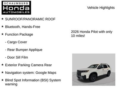2026 Honda Pilot TrailSport