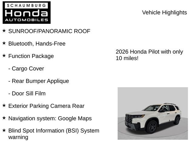 2026 Honda Pilot TrailSport