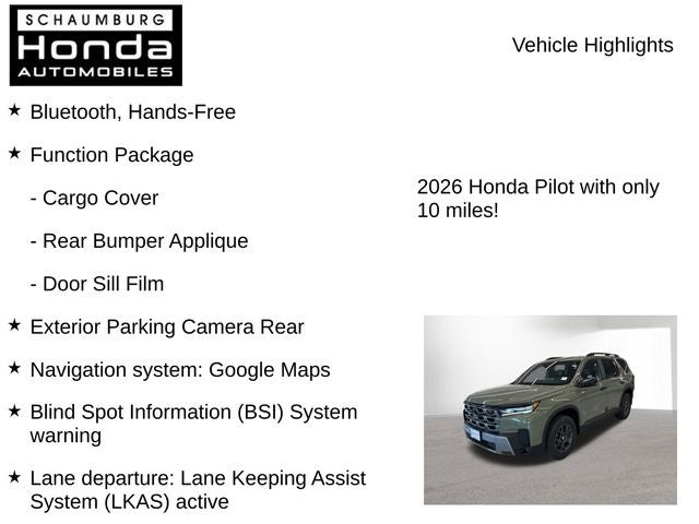 2026 Honda Pilot TrailSport