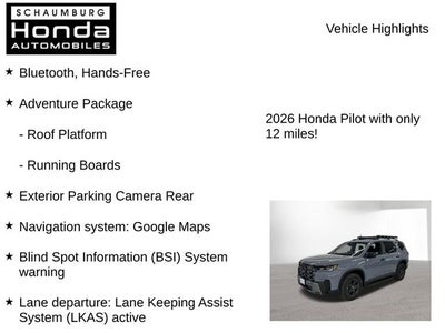 2026 Honda Pilot TrailSport