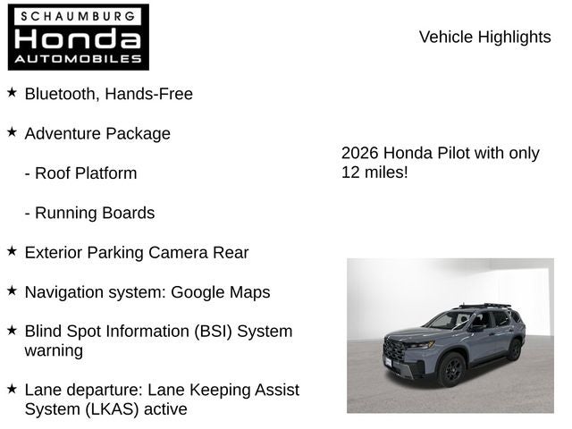 2026 Honda Pilot TrailSport