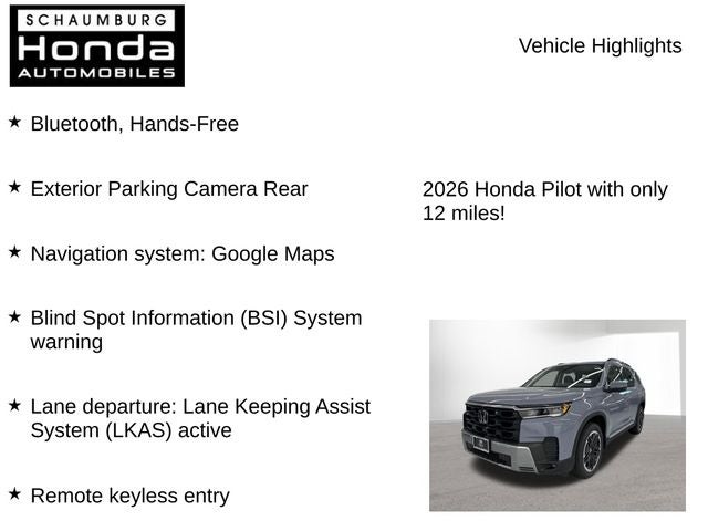 2026 Honda Pilot Touring