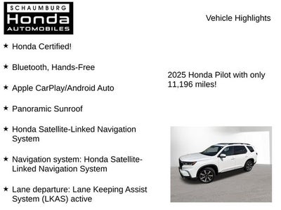 2025 Honda Pilot Touring