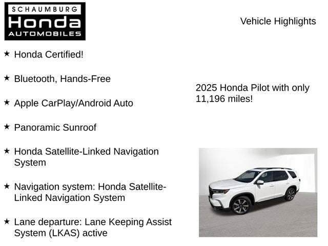2025 Honda Pilot Touring