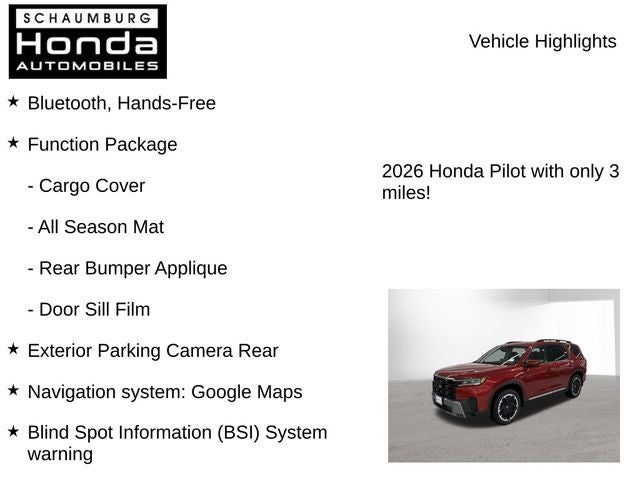 2026 Honda Pilot Touring