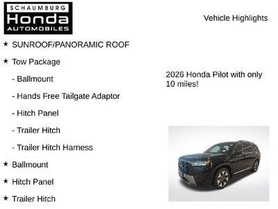 2026 Honda Pilot Touring