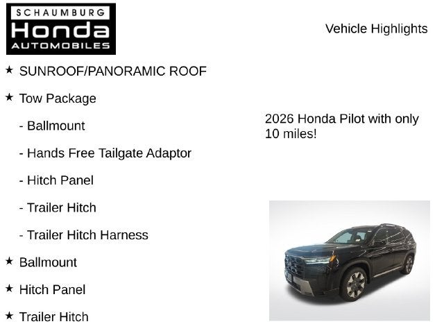 2026 Honda Pilot Touring
