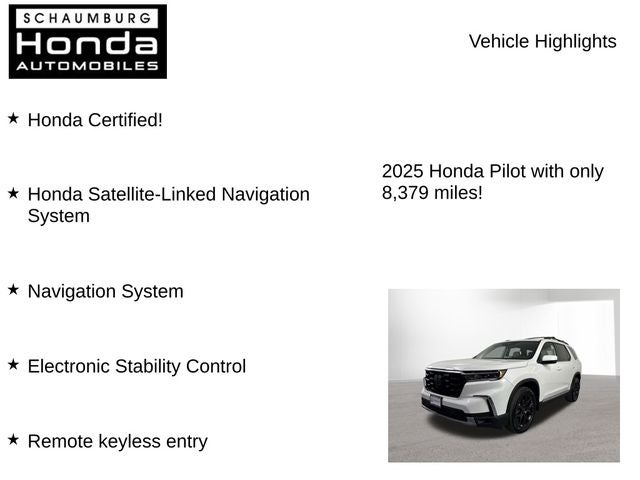 2025 Honda Pilot Touring