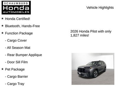 2026 Honda Pilot Touring