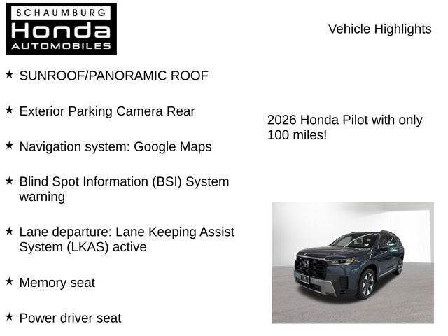 2026 Honda Pilot Touring