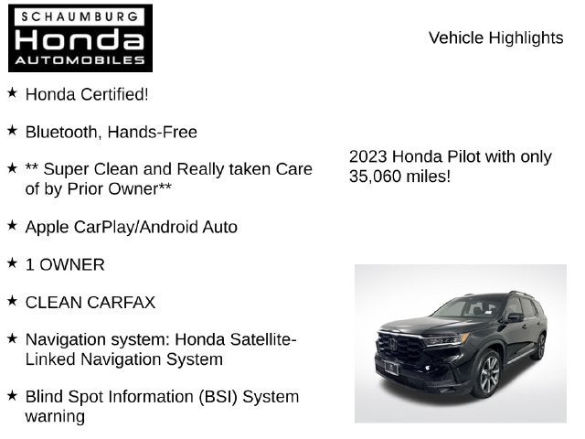 2023 Honda Pilot Touring