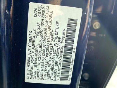 2025 Honda Pilot Touring